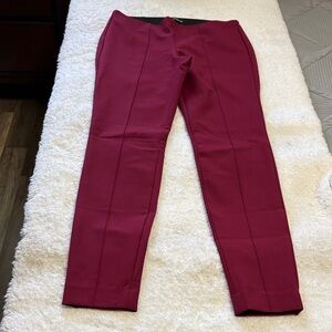 Express Women's Burgundy Slim Leggings